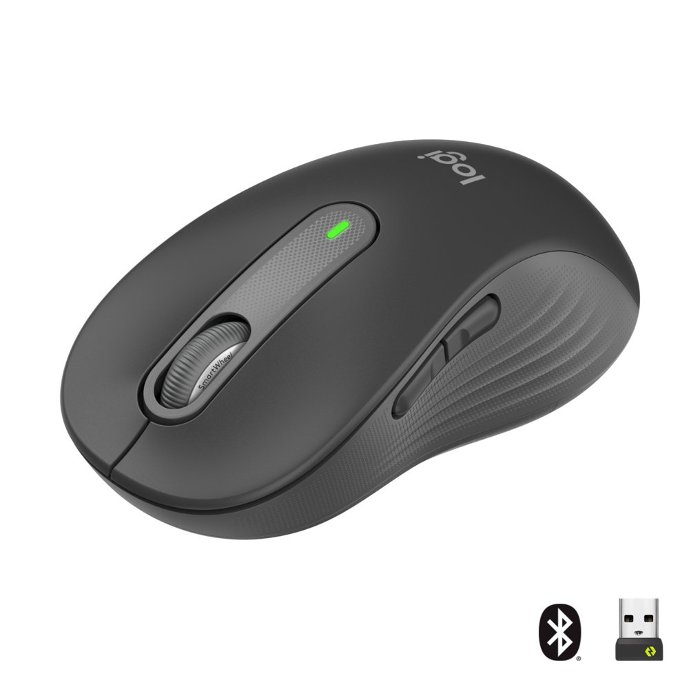 Logitech Signature M650 Large | Draadloze Muis | Rechtshandig | RF + Bluetooth | 2000 DPI | Grafiet 1 Logitech Signature M650 Large | Draadloze Muis | Rechtshandig | RF + Bluetooth | 2000 DPI | Grafiet