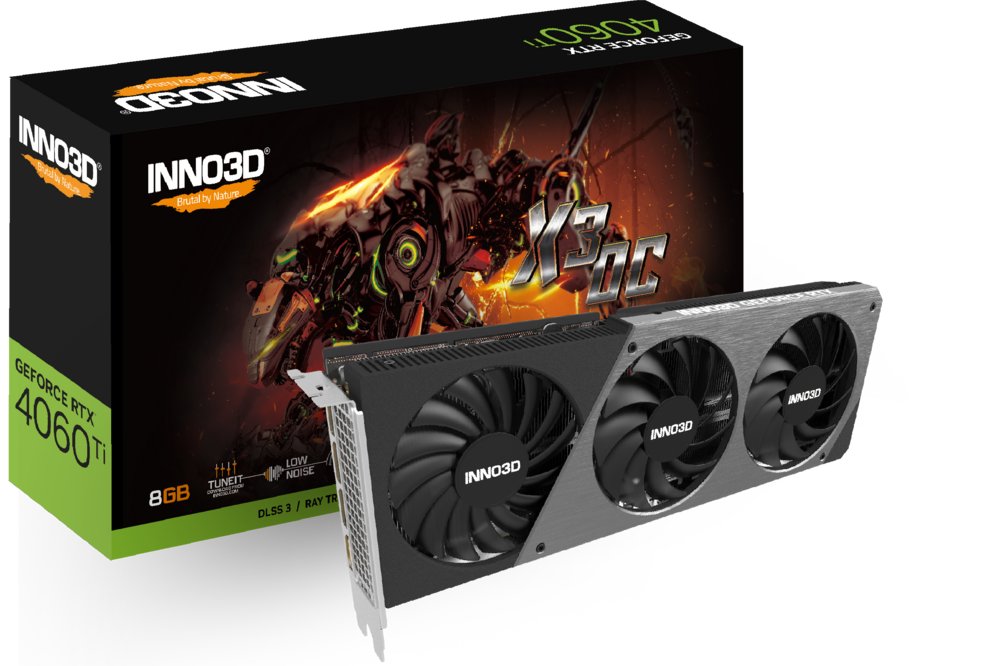 Inno3D GeForce RTX 4060 Ti X3 OC | 8GB GDDR6 VRAM | Videokaart | GPU | Nvidia 3 Inno3D GeForce RTX 4060 Ti X3 OC | 8GB GDDR6 VRAM | Videokaart | GPU | Nvidia - Afbeelding 3