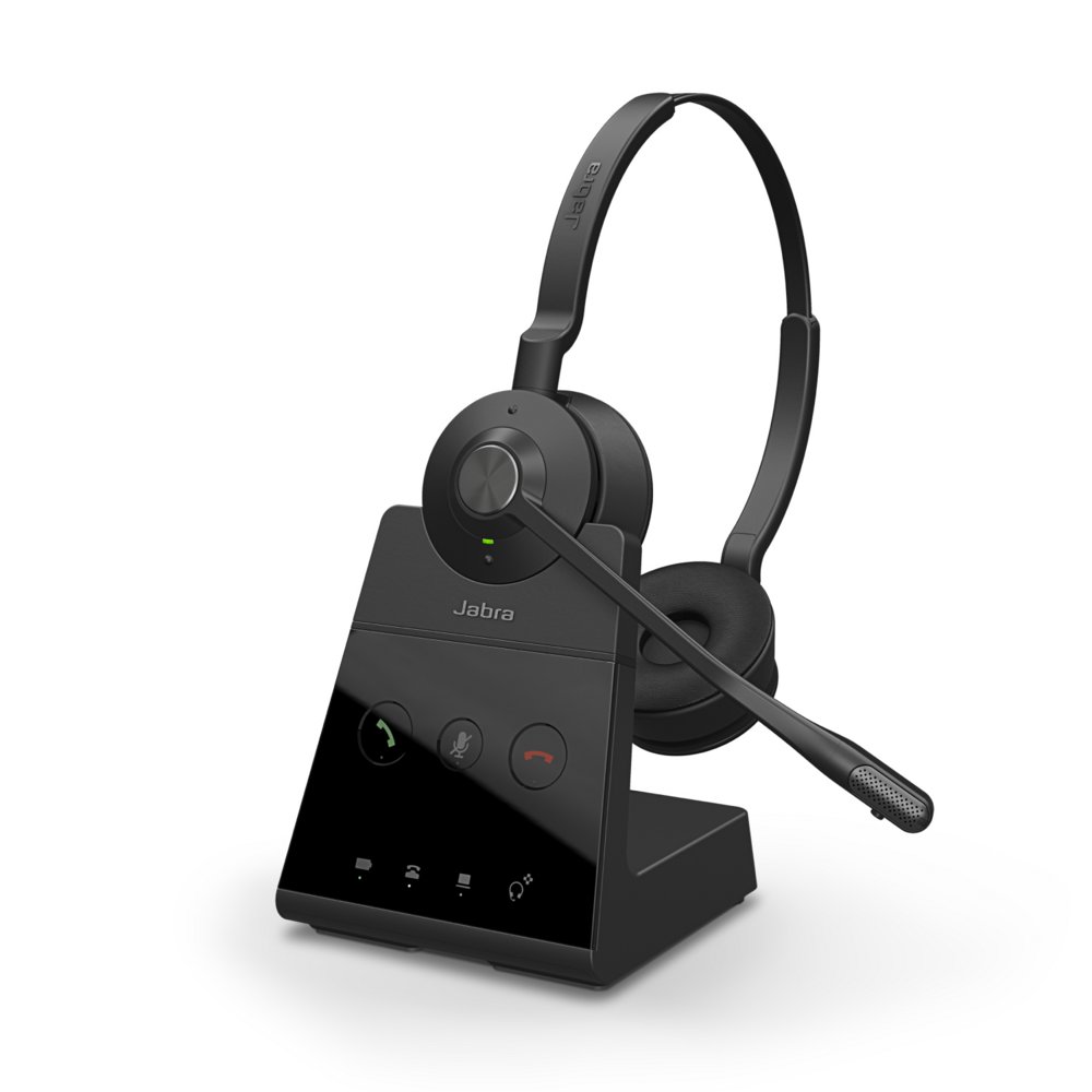 Jabra Engage 65 | Draadloze Stereo On-Ear Headset | Oplaadstation | Zwart 1 Jabra Engage 65 | Draadloze Stereo On-Ear Headset | Oplaadstation | Zwart