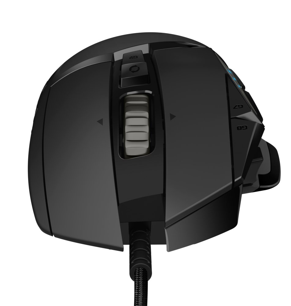Logitech G502 HERO | Gaming Muis | Rechtshandig | USB-A (bedraad) | 100 – 25.600 DPI | Zwart 3 Logitech G502 HERO | Gaming Muis | Rechtshandig | USB-A (bedraad) | 100 – 25.600 DPI | Zwart - Afbeelding 3