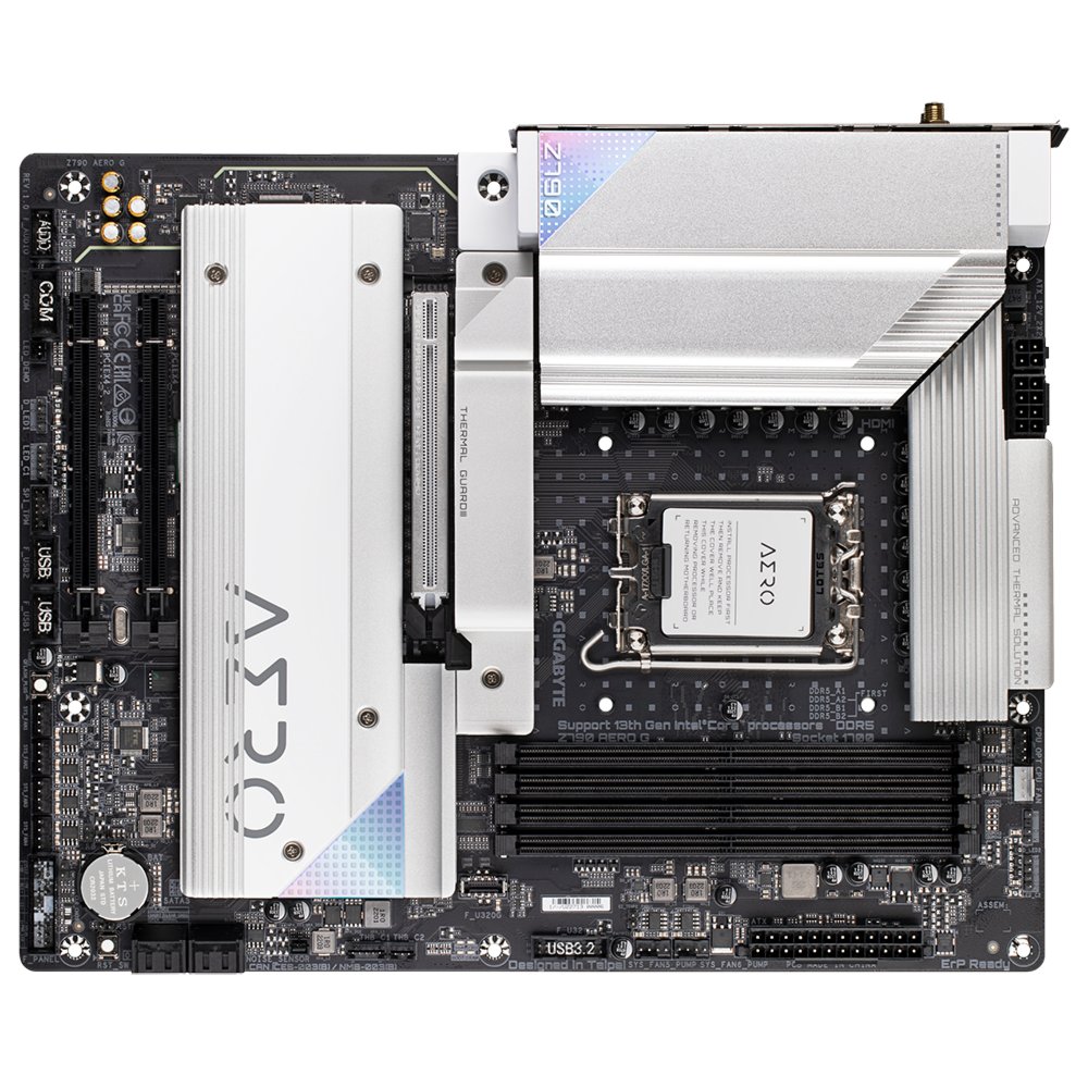 Gigabyte Z790 AERO G | Socket LGA 1700 | Intel Z790 | 4xDDR5 | ATX | Moederbord 2 Gigabyte Z790 AERO G | Socket LGA 1700 | Intel Z790 | 4xDDR5 | ATX | Moederbord - Afbeelding 2