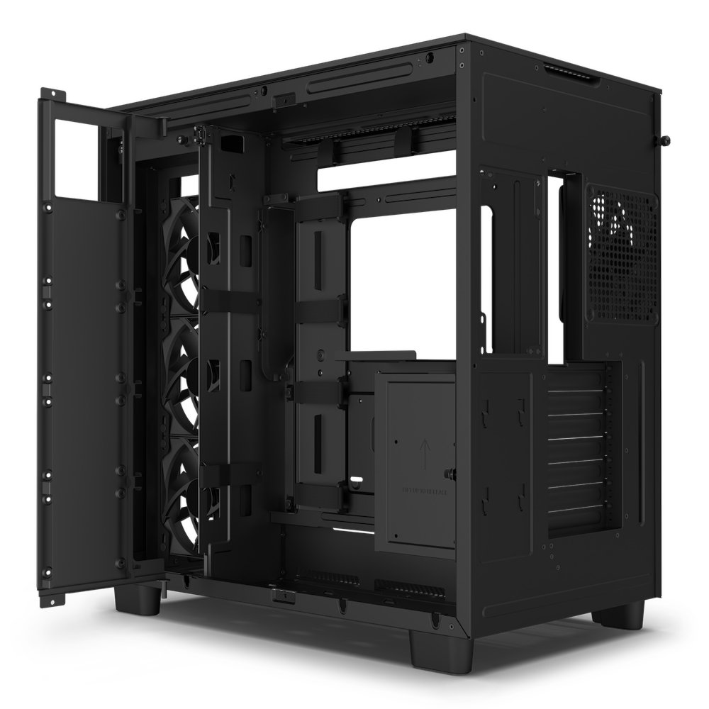 NZXT H9 Flow | Midi Tower Case | Zwart 6 NZXT H9 Flow | Midi Tower Case | Zwart - Afbeelding 6
