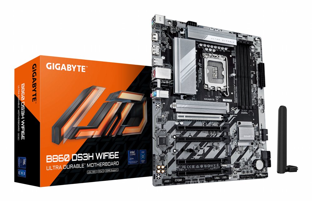 Gigabyte B860 DS3H WIFI6E | Socket LGA 1851 (V1) | Intel B860 | 4xDDR5 | ATX | Moederbord 1 Gigabyte B860 DS3H WIFI6E | Socket LGA 1851 (V1) | Intel B860 | 4xDDR5 | ATX | Moederbord