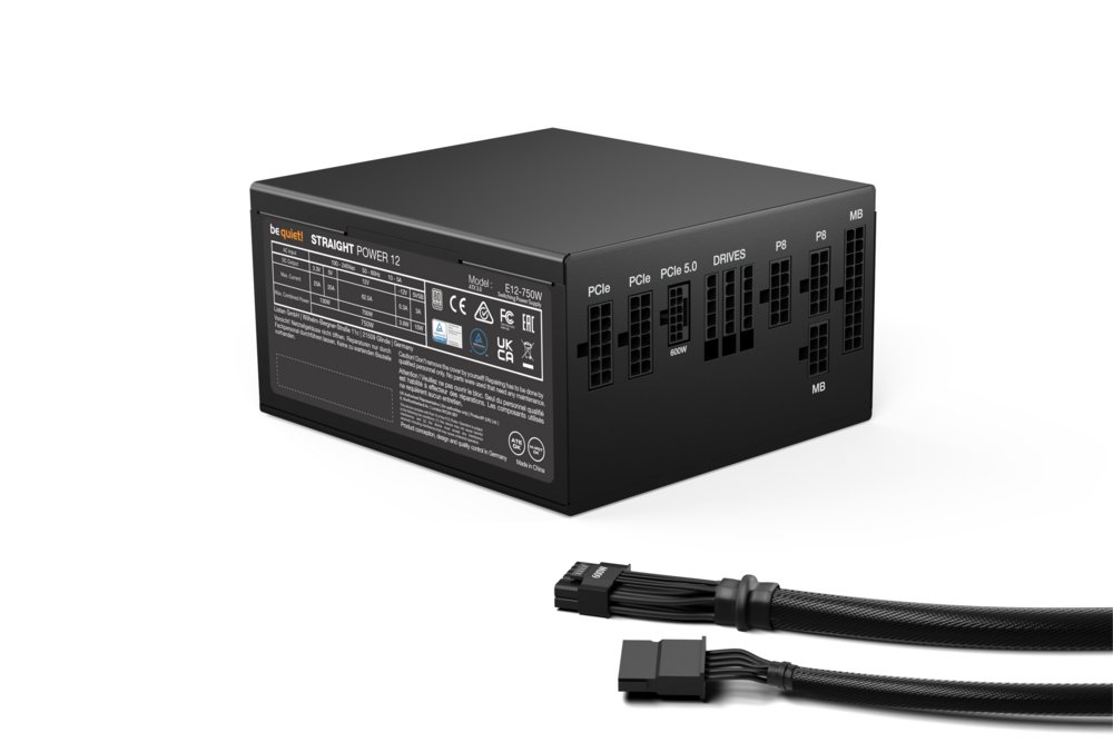 be quiet! Straight Power 12 | 750 Watt Platinum ATX 3.0 PSU | Modulair | Power Supply | Voeding 2 be quiet! Straight Power 12 | 750 Watt Platinum ATX 3.0 PSU | Modulair | Power Supply | Voeding - Afbeelding 2