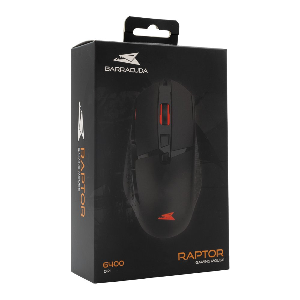 Baracuda RAPTOR RGB | Bedrade Gaming Muis | USB-A | 6400 DPI | Zwart 6 Baracuda RAPTOR RGB | Bedrade Gaming Muis | USB-A | 6400 DPI | Zwart - Afbeelding 6