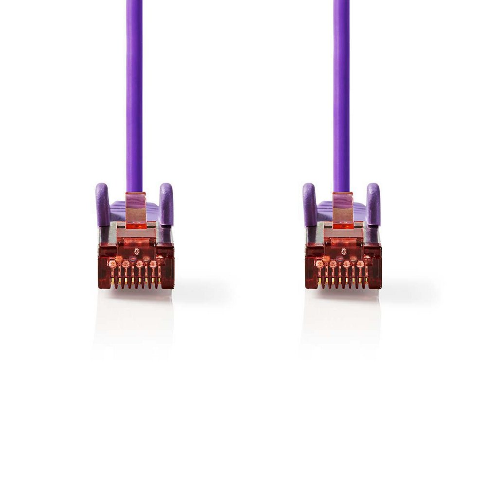Nedis S/FTP Cat 6 Netwerkkabel | 2 m | Violet 2 Nedis S/FTP Cat 6 Netwerkkabel | 2 m | Violet - Afbeelding 2