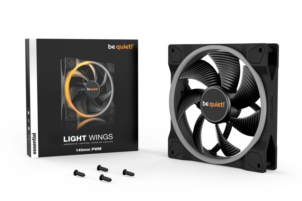 be quiet! Light Wings | 140mm PWM Case Fan | Zwart | 1 stuk 5 be quiet! Light Wings | 140mm PWM Case Fan | Zwart | 1 stuk - Afbeelding 5