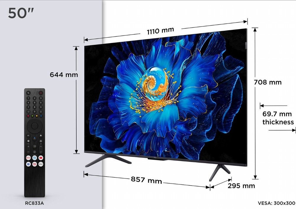 TCL 50C61KS | 50" 4K Ultra HD QD-MiniLED Smart TV | 60Hz | Google TV + Wifi | Dolby Vision | HDMI 2.1 (2025) 2 TCL 50C61KS | 50" 4K Ultra HD QD-MiniLED Smart TV | 60Hz | Google TV + Wifi | Dolby Vision | HDMI 2.1 (2025) - Afbeelding 2
