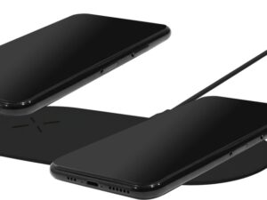 Mobiparts Dual Fast Wireless Charging Pad | Draadloze Oplader 10W Qi | Zwart