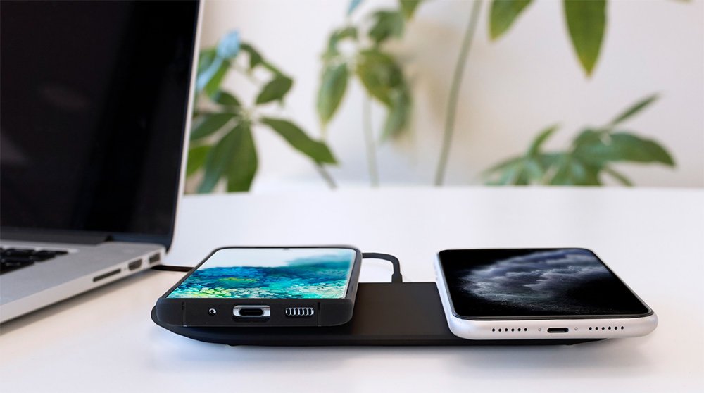 Mobiparts Dual Fast Wireless Charging Pad | Draadloze Oplader 10W Qi | Zwart 8 Mobiparts Dual Fast Wireless Charging Pad | Draadloze Oplader 10W Qi | Zwart - Afbeelding 8