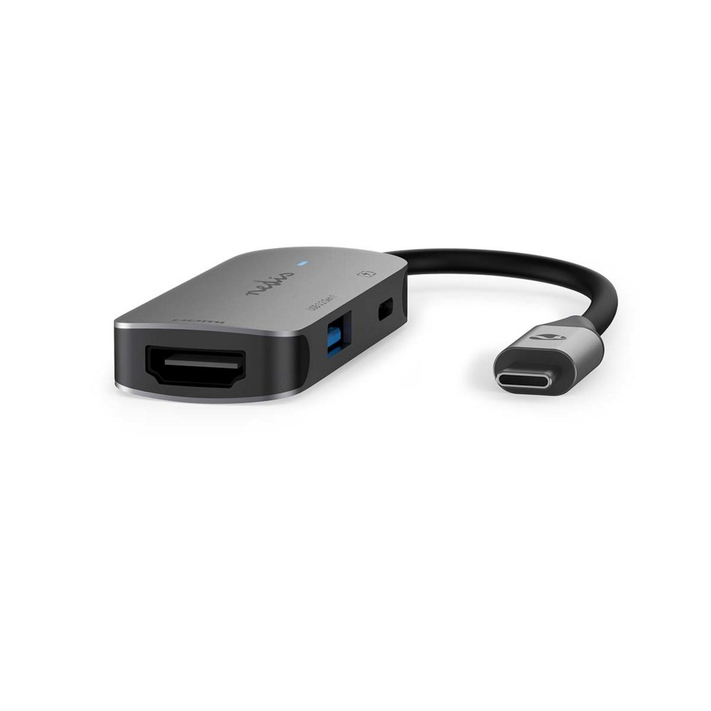 Nedis CCGB64230GY01 | Interface Hub USB 3.2 Gen 1 (3.1 Gen 1) | 1× USB-A + 1× USB-C + 1× HDMI | 5 Gbps | Grijs 1 Nedis CCGB64230GY01 | Interface Hub USB 3.2 Gen 1 (3.1 Gen 1) | 1× USB-A + 1× USB-C + 1× HDMI | 5 Gbps | Grijs
