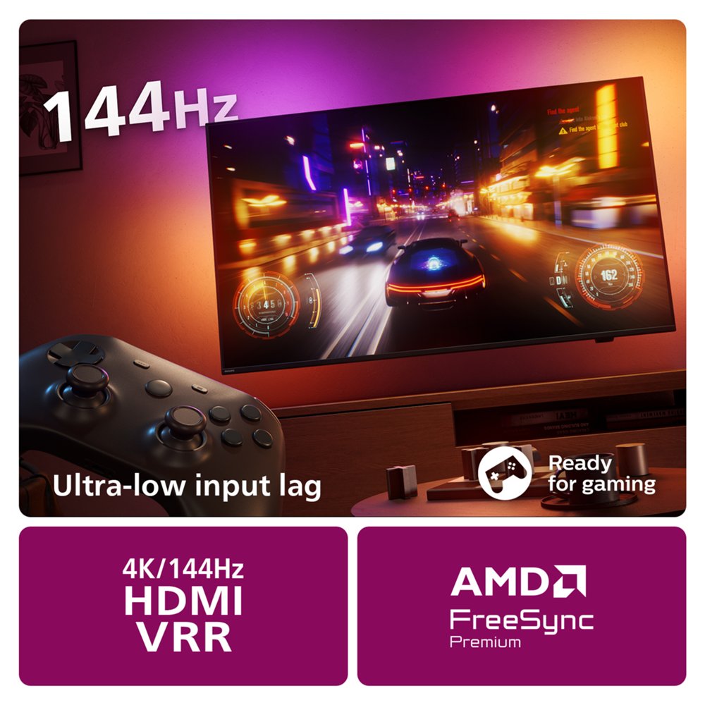 Philips The One 55PUS8949 | 55" 4K Ultra HD LED Ambilight Smart TV | Titan OS | Dolby Vision | AI Sound | 144Hz 8 Philips The One 55PUS8949 | 55" 4K Ultra HD LED Ambilight Smart TV | Titan OS | Dolby Vision | AI Sound | 144Hz - Afbeelding 8