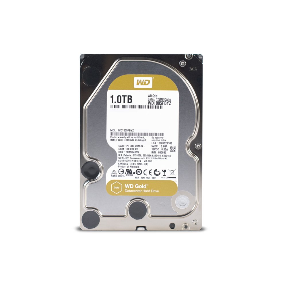 Western Digital Gold Enterprise HDD 3.5" | 1TB SATA III | 7200RPM 3 Western Digital Gold Enterprise HDD 3.5" | 1TB SATA III | 7200RPM - Afbeelding 3
