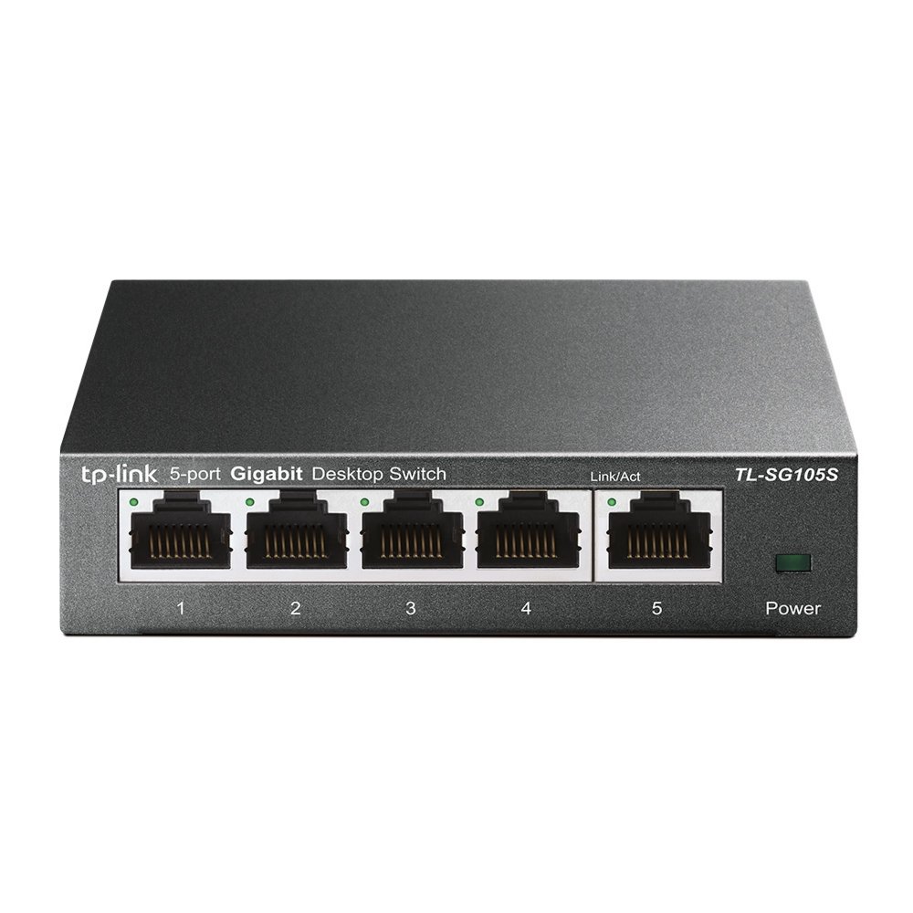 TP-Link TL-SG105S Unmanaged Gigabit Ethernet Switch | 5 Poorten 1 TP-Link TL-SG105S Unmanaged Gigabit Ethernet Switch | 5 Poorten