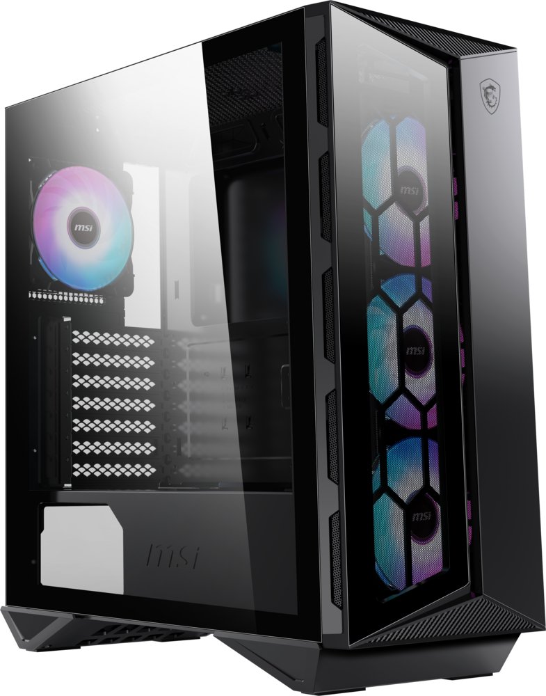 MSI MPG Gungnir 110R RGB | Midi Tower Case | Zwart 3 MSI MPG Gungnir 110R RGB | Midi Tower Case | Zwart - Afbeelding 3