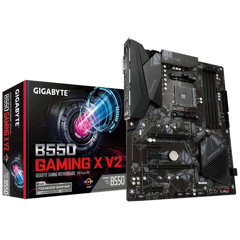 Gigabyte B550 Gaming X V2 | Socket AM4 | AMD B550 | 4xDDR4 | ATX | Moederbord 1 Gigabyte B550 Gaming X V2 | Socket AM4 | AMD B550 | 4xDDR4 | ATX | Moederbord
