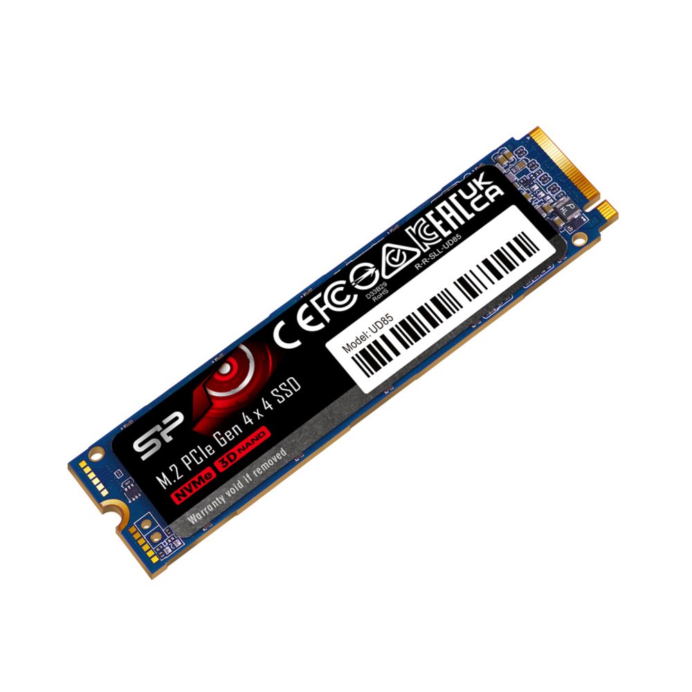 Silicon Power UD85 | 500GB NVMe SSD | M.2 Gen4 | 3.600MB/s Lezen | 2.400MB/s Schrijven 1 Silicon Power UD85 | 1TB NVMe SSD | M.2 | Gen4 | 3.600MB/s Lezen | 2.800MB/s Schrijven