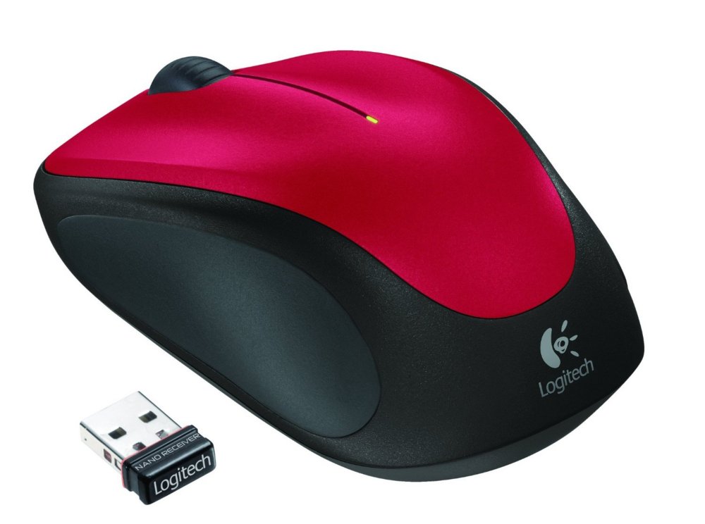 Logitech M235 | Draadloze Muis | Links- en Rechtshandig | RF | 1000 DPI | Rood/Zwart 1 Logitech M235 | Draadloze Muis | Links- en Rechtshandig | RF | 1000 DPI | Rood/Zwart