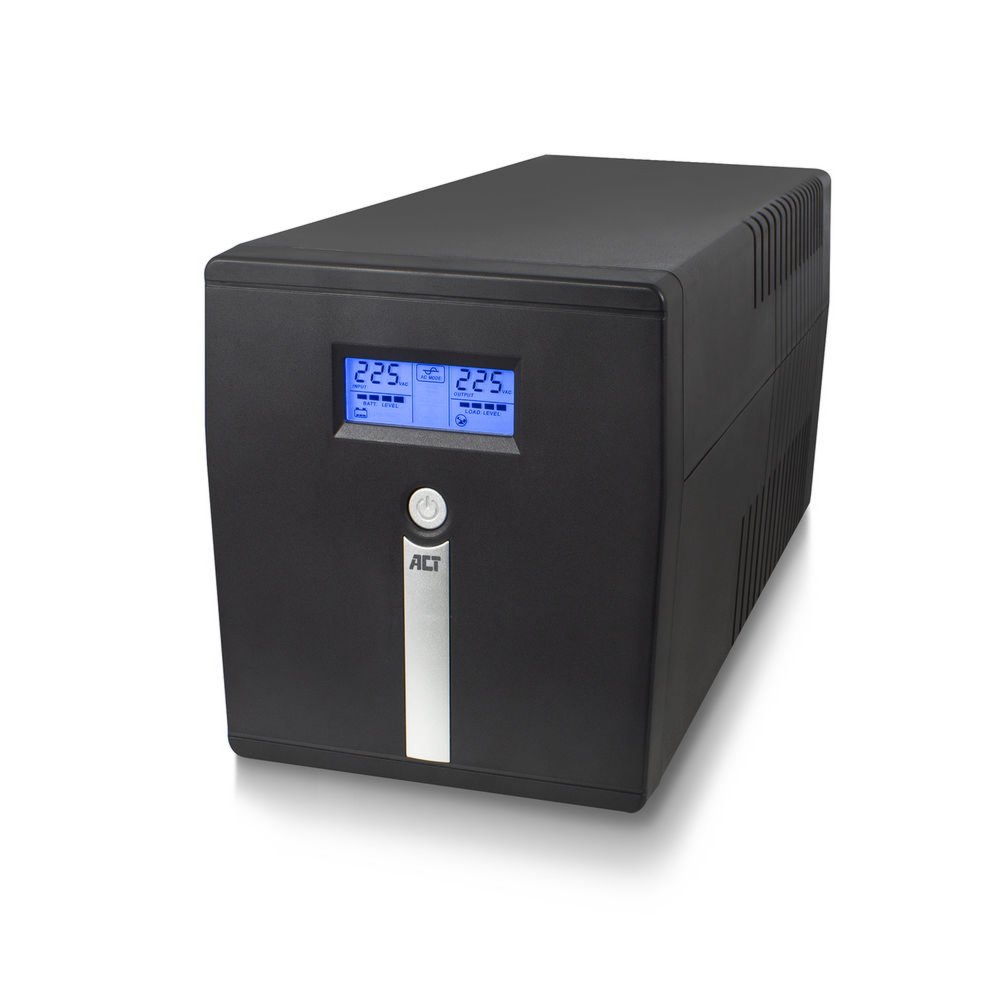 ACT Line-Interactive UPS AC2310 | 1000 VA Vermogen | 4 Uitgangen | Spanningstabilisatie met AVR | Beveiliging bij Netstoringen 1 ACT Line-Interactive UPS AC2310 | 1000 VA Vermogen | 4 Uitgangen | Spanningstabilisatie met AVR | Beveiliging bij Netstoringen