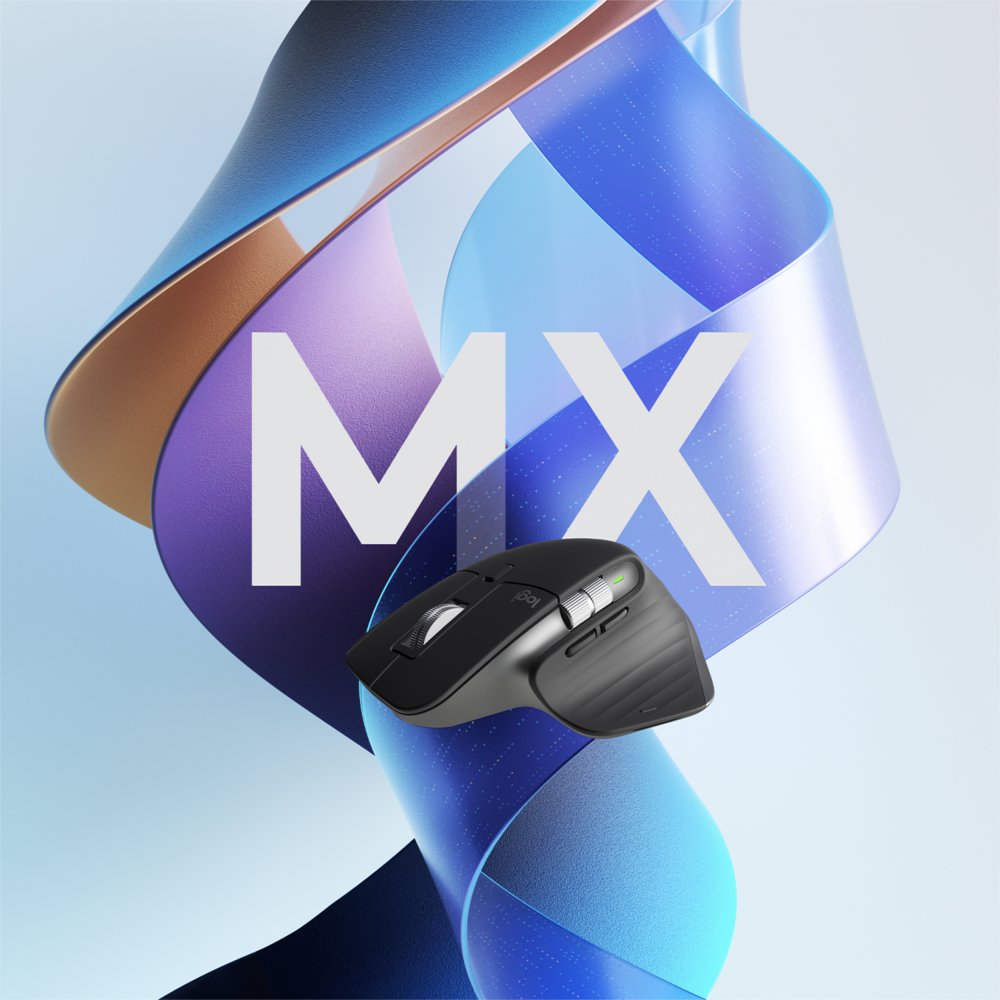 Logitech MX Master 3S | Draadloze Muis | RF-Draadloos + Bluetooth | 8000 DPI | Grafiet 6 Logitech MX Master 3S | Draadloze Muis | RF-Draadloos + Bluetooth | 8000 DPI | Grafiet - Afbeelding 6