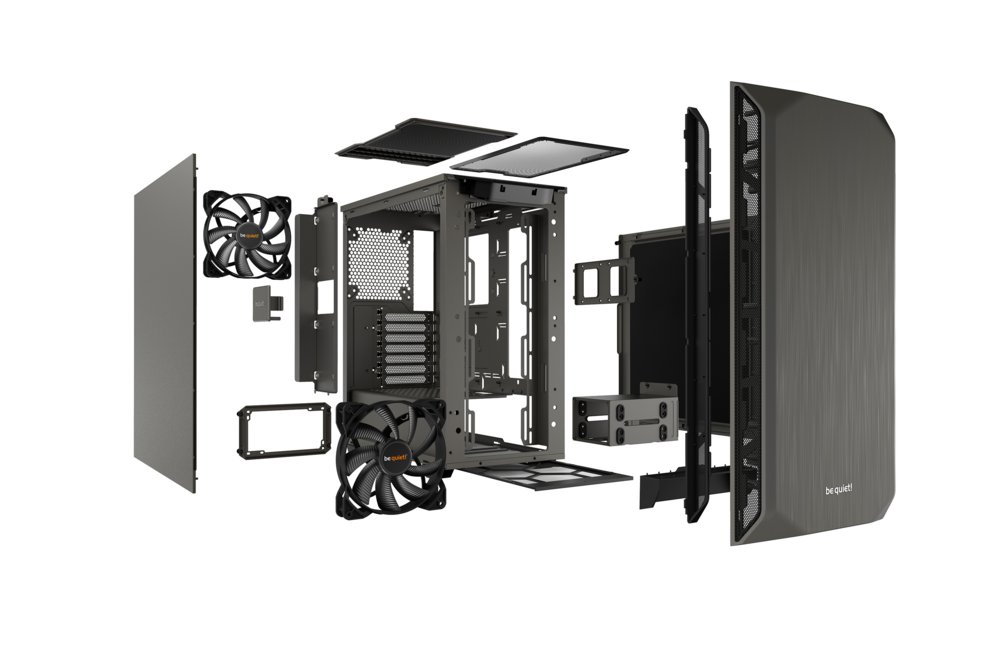 be quiet! Pure Base 500 | Midi Tower Case | Grijs 4 be quiet! Pure Base 500 | Midi Tower Case | Grijs - Afbeelding 4