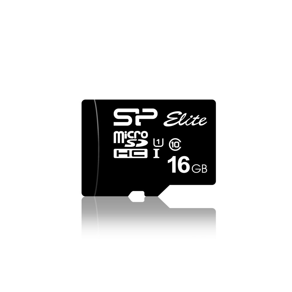 Silicon Power Elite | MicroSDHC | 16GB | Class 10 | UHS-I U1 | Tot 85MB/s | Inclusief SD-adapter | Zwart 1 Silicon Power Elite | MicroSDHC | 16GB | Class 10 | UHS-I U1 | Tot 85MB/s | Inclusief SD-adapter | Zwart