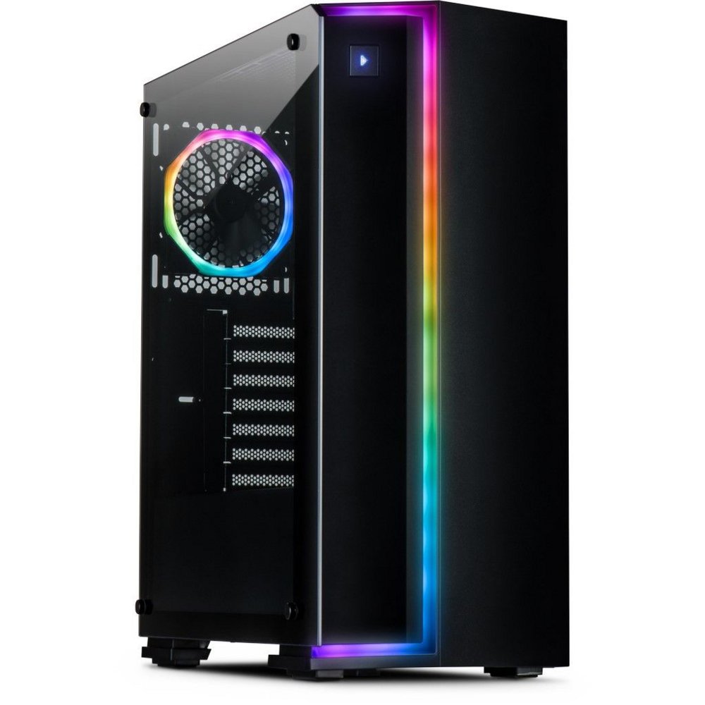 Inter-Tech S-3906 Renegade RGB | Midi Tower Case | Zwart 1 Inter-Tech S-3906 Renegade RGB | Midi Tower Case | Zwart