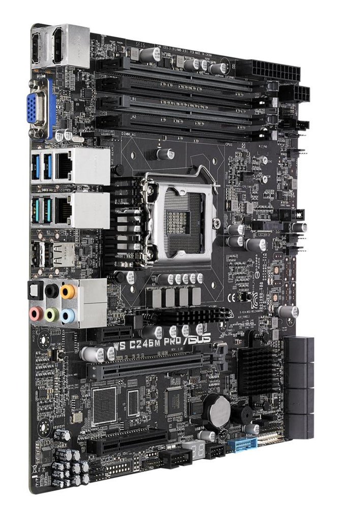 ASUS WS C246M PRO | Socket LGA 1151 | Intel C246 | 4xDDR4 | Micro-ATX | Moederbord 5 ASUS WS C246M PRO | Socket LGA 1151 | Intel C246 | 4xDDR4 | Micro-ATX | Moederbord - Afbeelding 5