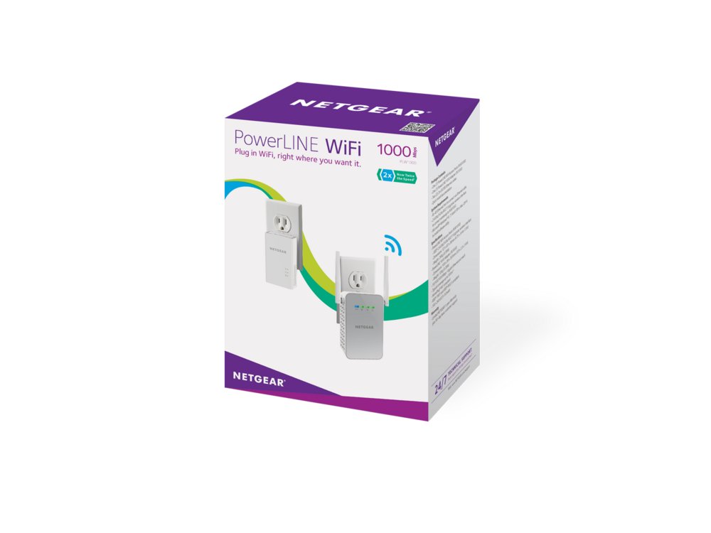 NETGEAR Powerline 1000 | Powerline Adapter | 1000 Mbps | 1x Gigabit Ethernet | Wi-Fi N300 | Wit 8 NETGEAR Powerline 1000 | Powerline Adapter | 1000 Mbps | 1x Gigabit Ethernet | Wi-Fi N300 | Wit - Afbeelding 8