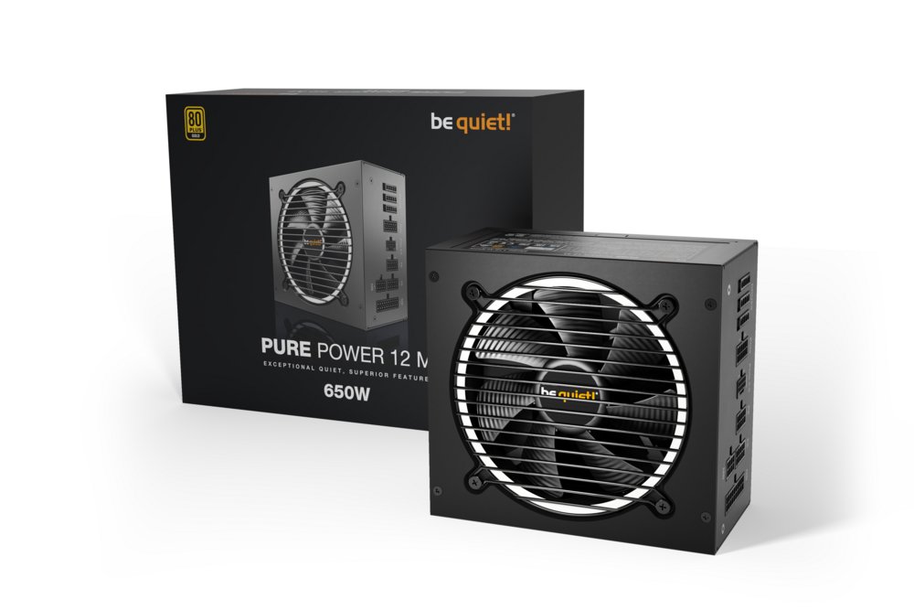 be quiet! Pure Power 12 M | 650 Watt Gold ATX 3.0 PSU | Modulair | Power Supply | Voeding 2 be quiet! Pure Power 12 M | 650 Watt Gold ATX 3.0 PSU | Modulair | Power Supply | Voeding - Afbeelding 2