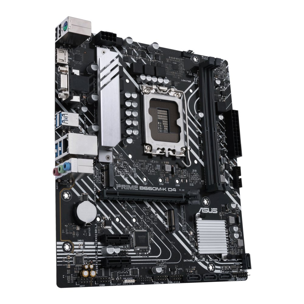 ASUS PRIME B660M-K D4 | Socket LGA 1700 | Intel B660 | 2xDDR4 | ATX | Moederbord 3 ASUS PRIME B660M-K D4 | Socket LGA 1700 | Intel B660 | 2xDDR4 | ATX | Moederbord - Afbeelding 3