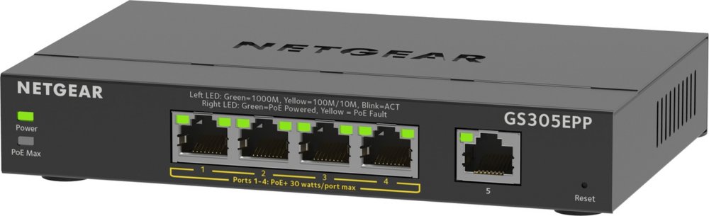 GS305EPP-100PES | 5-poorts Gigabit Smart Managed Plus PoE+ Switch | 120W PoE-vermogen | VLAN/QoS | Webbeheer 4 GS305EPP-100PES | 5-poorts Gigabit Smart Managed Plus PoE+ Switch | 120W PoE-vermogen | VLAN/QoS | Webbeheer - Afbeelding 4