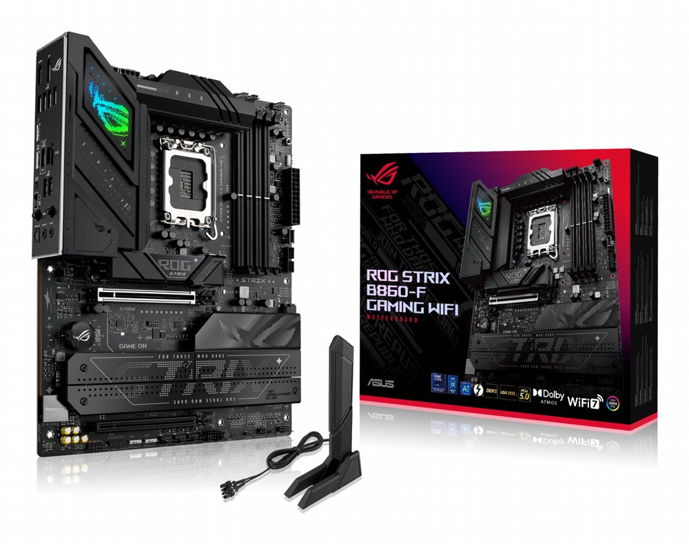 ASUS ROG Strix B860-F GAMING WIFI | Socket LGA 1851 | Intel B860 | 4xDDR5 | ATX | Moederbord 1 ASUS ROG Strix B860-F GAMING WIFI | Socket LGA 1851 | Intel B860 | 4xDDR5 | ATX | Moederbord
