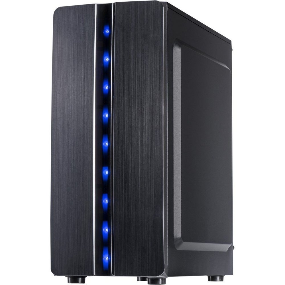 Inter-Tech Thunder Blue Light | Midi Tower Case | Zwart 3 Inter-Tech Thunder Blue Light | Midi Tower Case | Zwart - Afbeelding 3