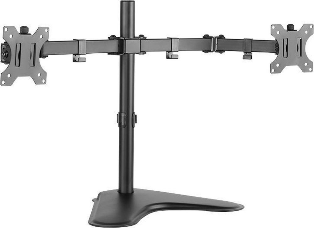 LogiLink BP0045 | Verstelbare Monitor-bureausteun | Tot 32" | Max 8kg | VESA 100x100 | 2 Monitoren 1 LogiLink BP0045 | Verstelbare Monitor-bureausteun | Tot 32" | Max 8kg | VESA 100x100 | 2 Monitoren