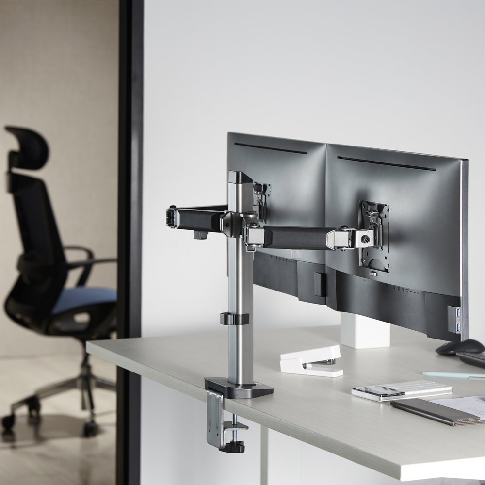 ACT AC8336 | Verstelbare Monitor-bureaubeugel | Tot 32" | Max 9kg | VESA 100x100 | 2 Monitoren 4 ACT AC8336 | Verstelbare Monitor-bureaubeugel | Tot 32" | Max 9kg | VESA 100x100 | 2 Monitoren - Afbeelding 4