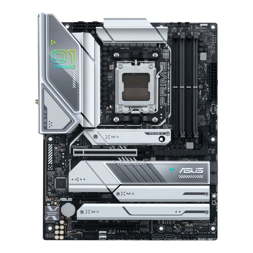 ASUS PRIME X670E-PRO WIFI | Socket AM5 | Intel X670 | 4xDDR5 | ATX | Moederbord 2 ASUS PRIME X670E-PRO WIFI | Socket AM5 | Intel X670 | 4xDDR5 | ATX | Moederbord - Afbeelding 2