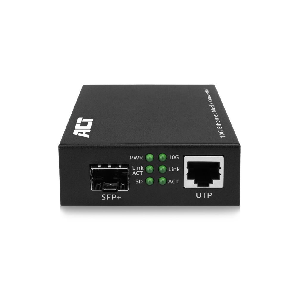 ACT AC4455 | 10G Media Converter | 10000 Mbit/s | Multimode/Single-mode | Zwart 1 ACT AC4455 | 10G Media Converter | 10000 Mbit/s | Multimode/Single-mode | Zwart