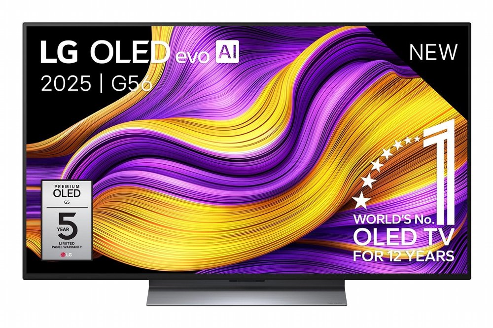 LG OLED48G56LS | 48'' OLED evo AI G5 Smart TV | 4K Ultra HD 165Hz | webOS 25 | WiFi | Zwart | Inclusief standaard 1 LG OLED48G56LS | 48'' OLED evo AI G5 Smart TV | 4K Ultra HD 165Hz | webOS 25 | WiFi | Zwart | Inclusief standaard