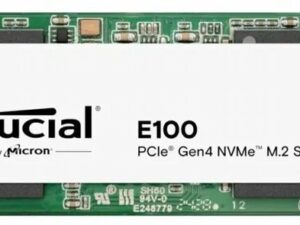 Crucial E100 | 1TB NVMe SSD | M.2 Gen4 | 5.000MB/s Lezen | 4.500MB/s Schrijven