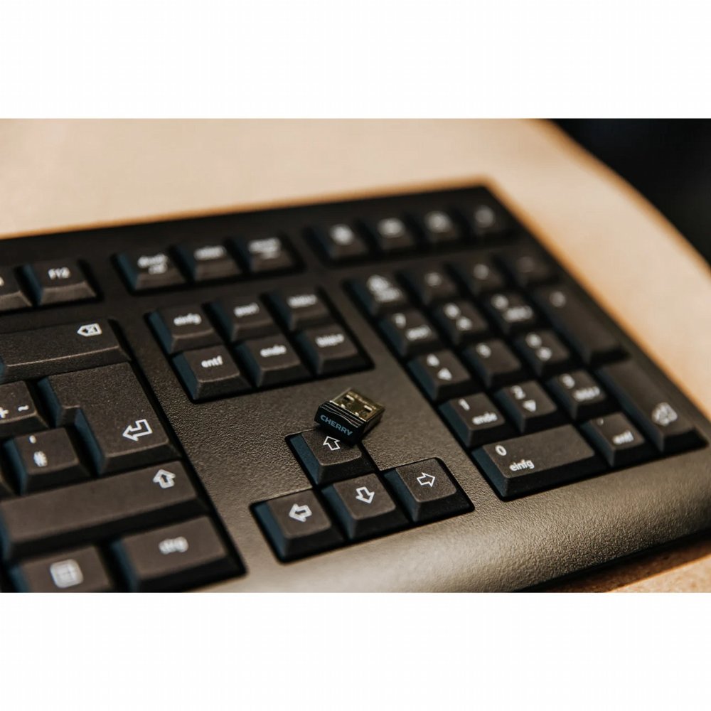 CHERRY KW 3000 | Draadloos Toetsenbord | USB ontvanger | QWERTY | Zwart 2 CHERRY KW 3000 | Draadloos Toetsenbord | USB ontvanger | QWERTY | Zwart - Afbeelding 2