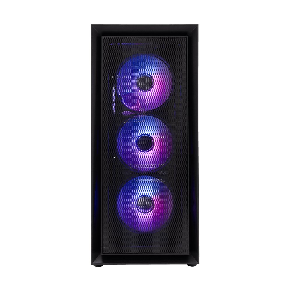 White Shark WARHEAD | Midi Tower Case | Inclusief 4 RGB Fans | Zwart 3 White Shark WARHEAD | Midi Tower Case | Inclusief 4 RGB Fans | Zwart - Afbeelding 3