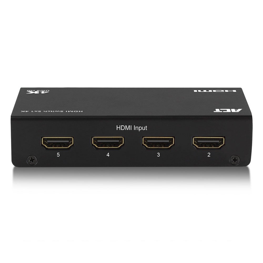 ACT AC7840 HDMI Switch | 5 Ingangen | 1 Uitgang | 4K @ 30Hz | Inclusief Afstandsbediening 2 ACT AC7840 HDMI Switch | 5 Ingangen | 1 Uitgang | 4K @ 30Hz | Inclusief Afstandsbediening - Afbeelding 2