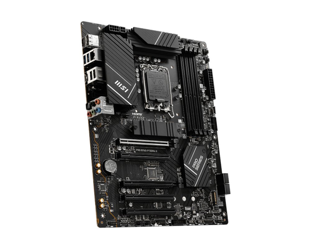 MSI PRO B760-P DDR4 II | Socket LGA 1700 | Intel B760 | 4xDDR4 | ATX | Moederbord 4 MSI PRO B760-P DDR4 II | Socket LGA 1700 | Intel B760 | 4xDDR4 | ATX | Moederbord - Afbeelding 4