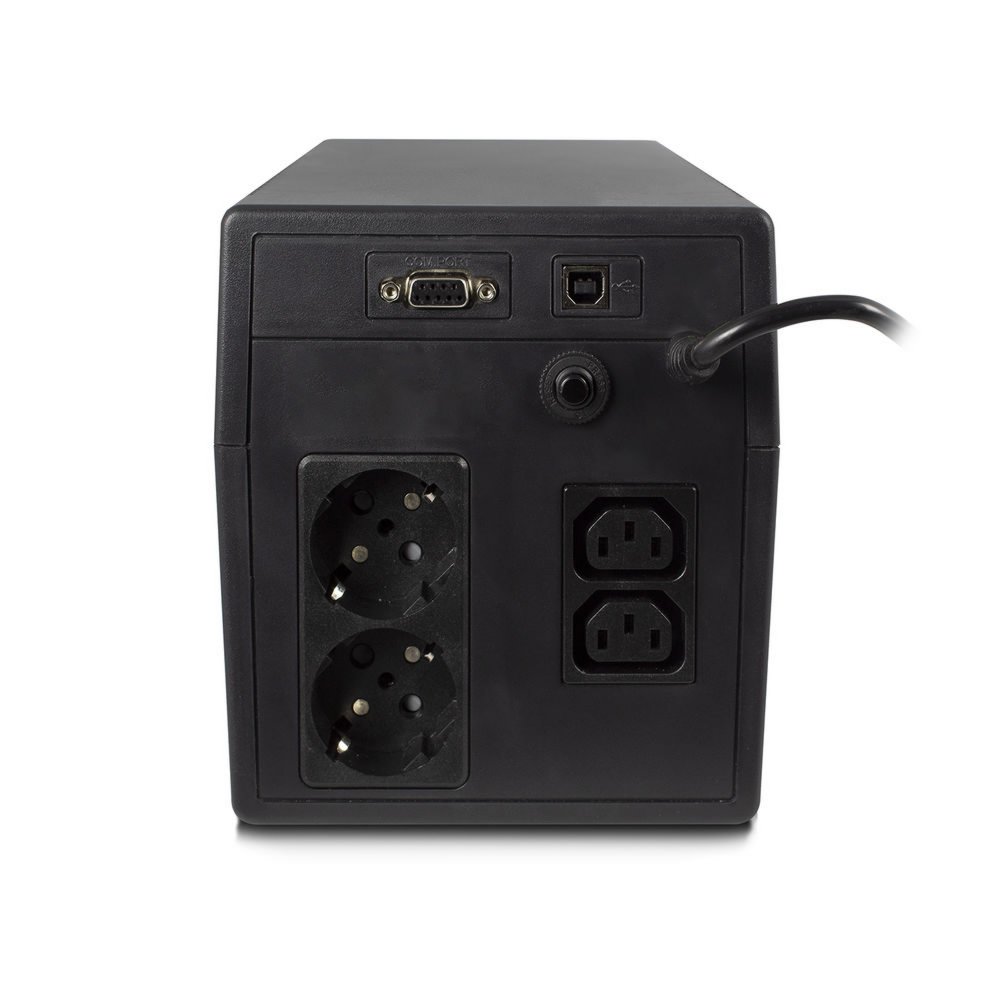 ACT Line-Interactive UPS AC2310 | 1000 VA Vermogen | 4 Uitgangen | Spanningstabilisatie met AVR | Beveiliging bij Netstoringen 3 ACT Line-Interactive UPS AC2310 | 1000 VA Vermogen | 4 Uitgangen | Spanningstabilisatie met AVR | Beveiliging bij Netstoringen - Afbeelding 3