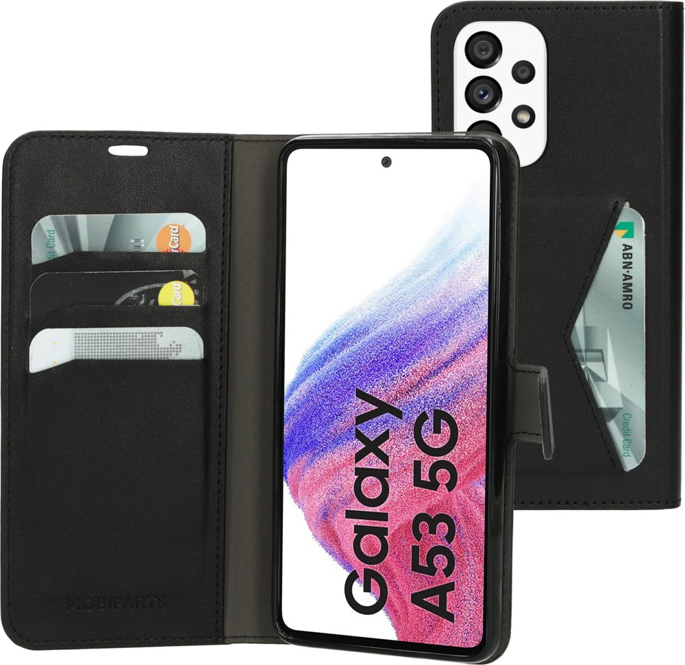 Mobiparts Classic Wallet Case Samsung Galaxy A53 (2022) Black 1 Mobiparts Classic Wallet Case Samsung Galaxy A53 (2022) Black
