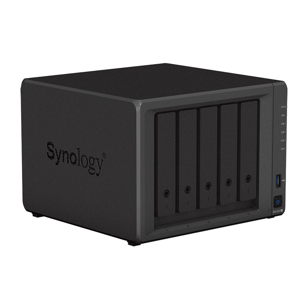 Synology DiskStation DS1522+ NAS | 5 Drive Bays | AMD Ryzen R1600 | 4x Gigabit Ethernet | Desktop | Zwart 7 Synology DiskStation DS1522+ NAS | 5 Drive Bays | AMD Ryzen R1600 | 4x Gigabit Ethernet | Desktop | Zwart - Afbeelding 7