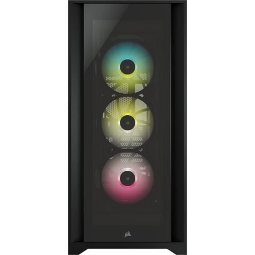 Corsair iCUE 5000X RGB | Midi Tower Case | Zwart 2 Corsair iCUE 5000X RGB | Midi Tower Case | Zwart - Afbeelding 2