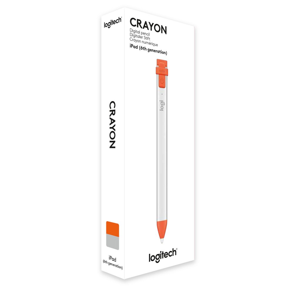 Logitech Crayon Stylus Pen | 20 g | Oranje/Wit 6 Logitech Crayon Stylus Pen | 20 g | Oranje/Wit - Afbeelding 6