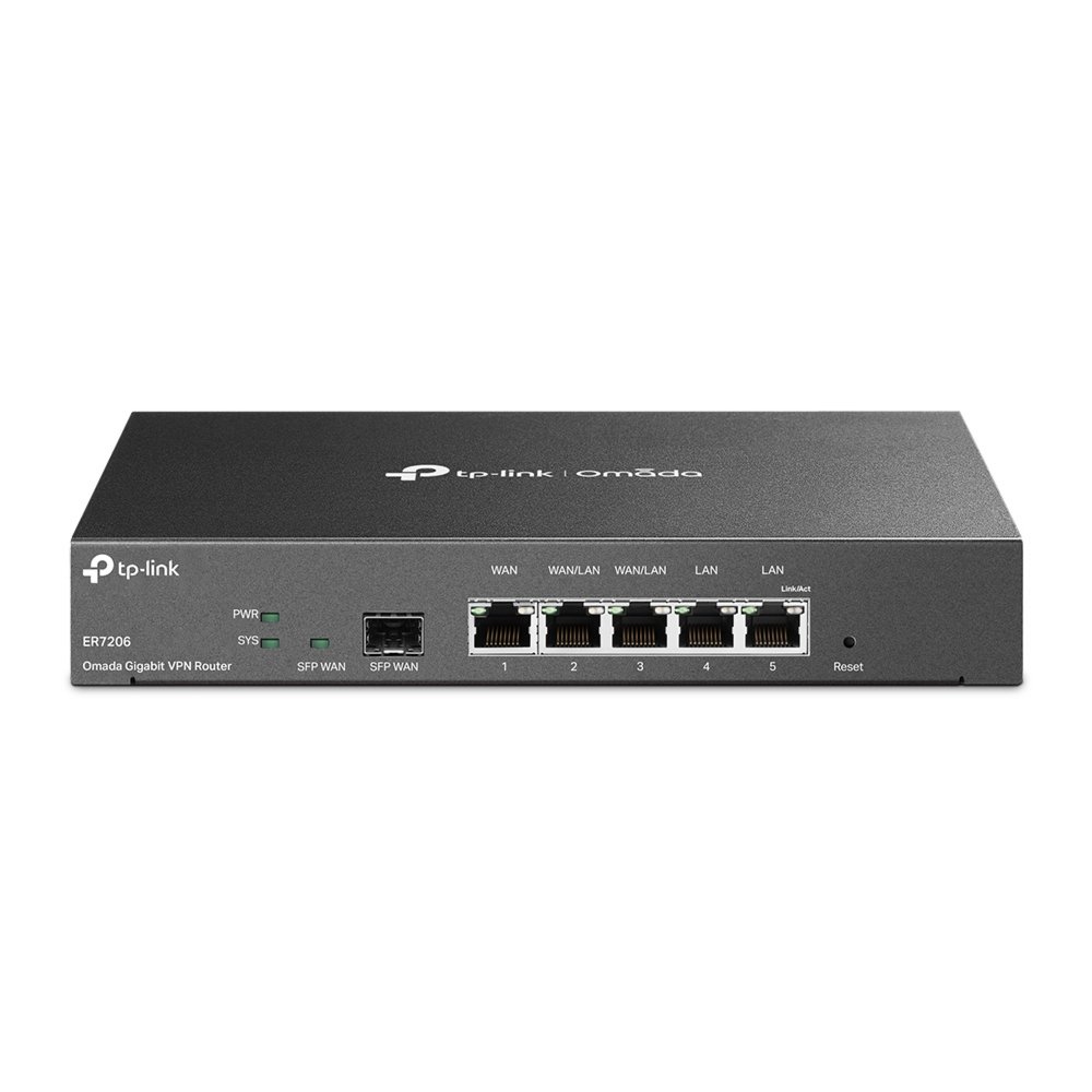 TP-Link TL‑ER7206 | SafeStream Multi‑WAN VPN Router | Gigabit | Omada SDN | Geen Wi‑Fi 1 TP-Link TL‑ER7206 | SafeStream Multi‑WAN VPN Router | Gigabit | Omada SDN | Geen Wi‑Fi